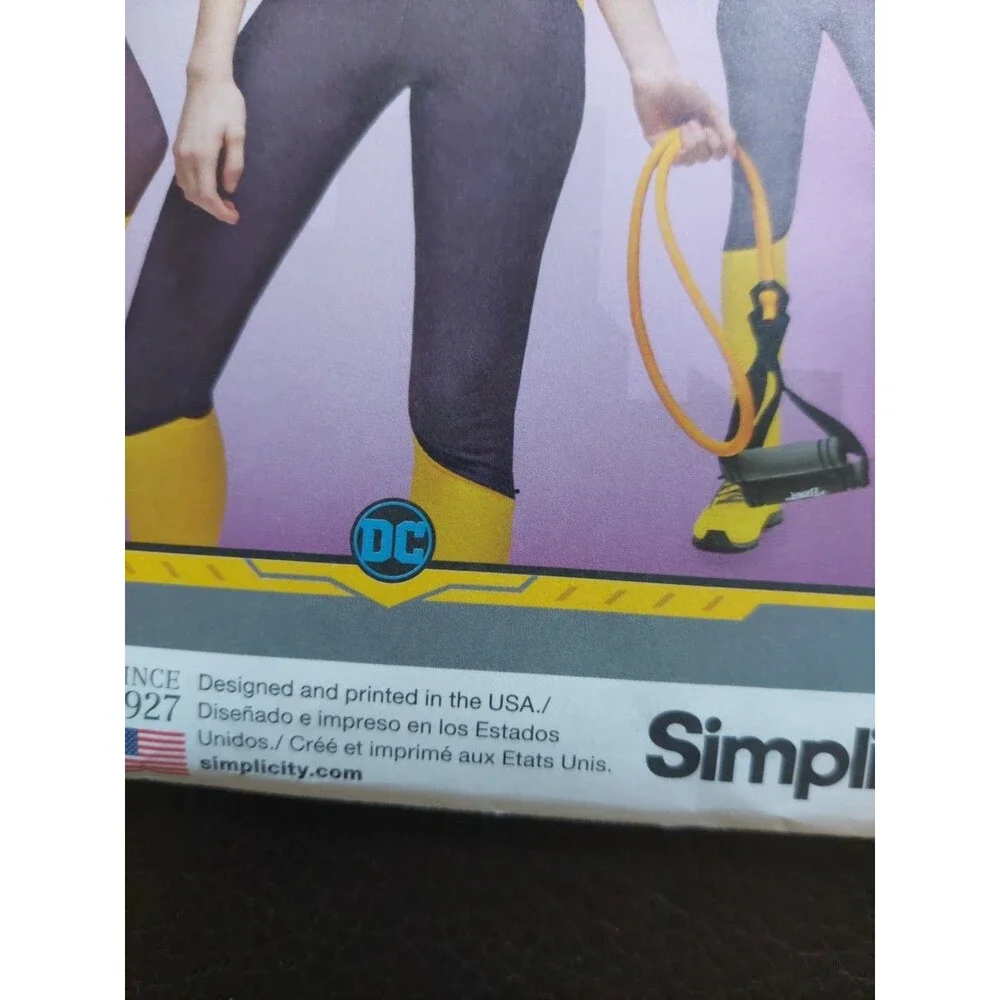 Simplicity Pattern 8633 A Bat Girl Knit Sports Bra 30A 44G  UNCUT